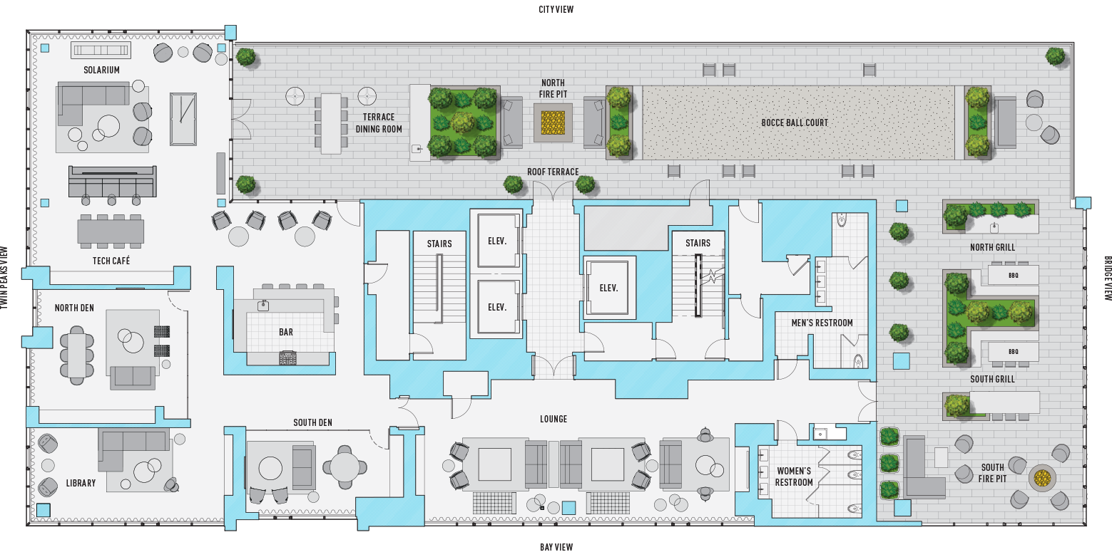 Amenity Map Floor 35